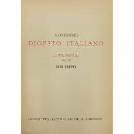Novissimo Digesto Italiano. Diretto da Antonio Azara e Ernesto Eula. … | Immagine Gallery 1