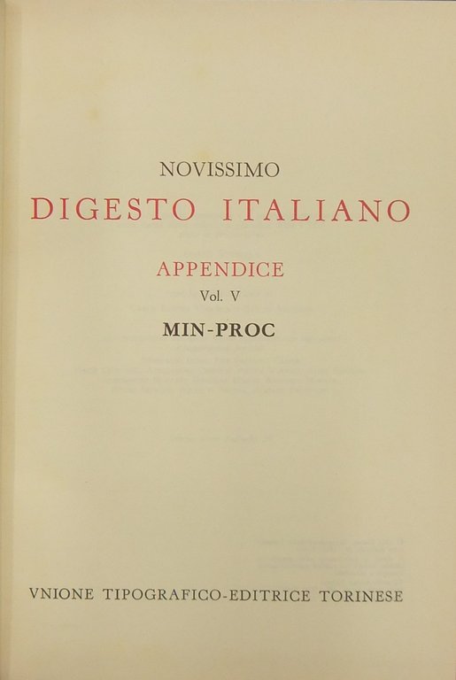 Novissimo Digesto Italiano. Diretto da Antonio Azara e Ernesto Eula. … | Immagine Gallery 2