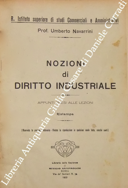 Nozioni di diritto industriale. Appunti presi alle lezioni | Immagine Gallery 2