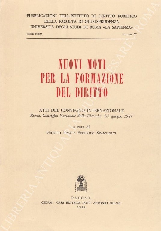 Nuovi moti per la formazione del diritto. Atti del Convegno … | Immagine Gallery 2