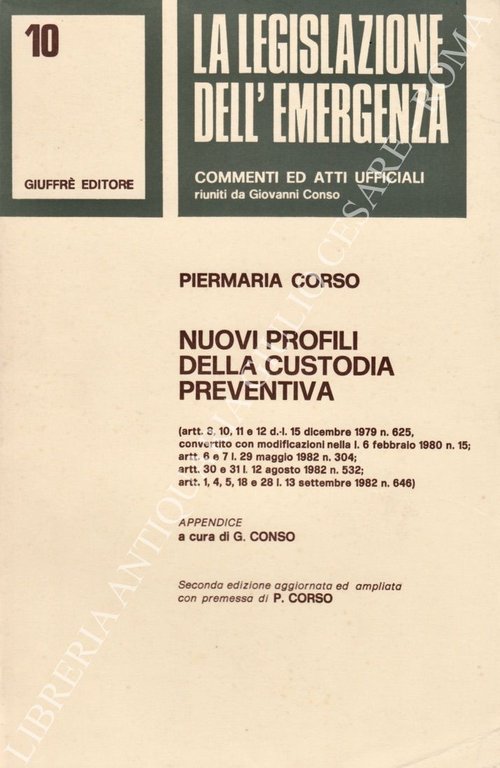 Nuovi profili della custodia preventiva (artt. 8,10,11 e 12 d.-l.15 … | Immagine Gallery 2