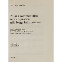 Nuovo commentario teorico-pratico alla legge fallimentare. A cura di Filippo …