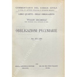 Obbligazioni pecuniarie. Art. 1277-1284