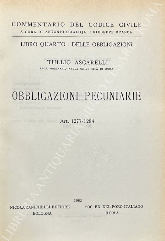 Obbligazioni pecuniarie. Art. 1277-1284 | Immagine Gallery 2