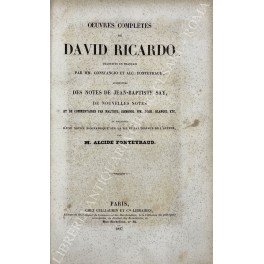 Oeuvres completes de David Ricardo traduites en francais par MM. …