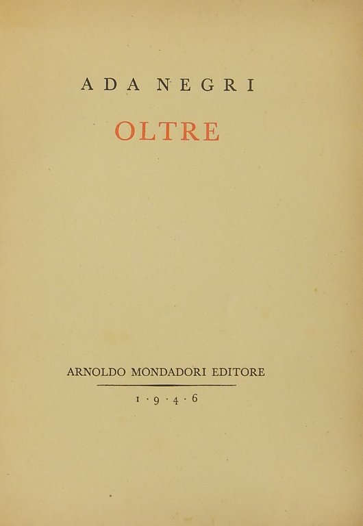 Oltre. Prose e novelle | Immagine Gallery 2