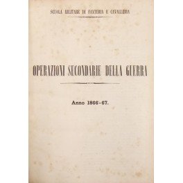 Operazioni secondarie della guerra. Anno 1866-67