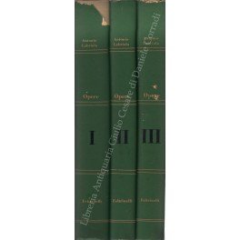 Opere a cura di Luigi Dal Pane. Vol. I - Scritti e appunti su Zeller e su Spinosa (1862-1868); Vol. II - La dottrina di Socrate secondo Senofonte, Platone ed Aristotele (1871); Vol. III - Ricerche sul problema della libertà e altri scritti di filosofia e di pedagogia (1870-1883)