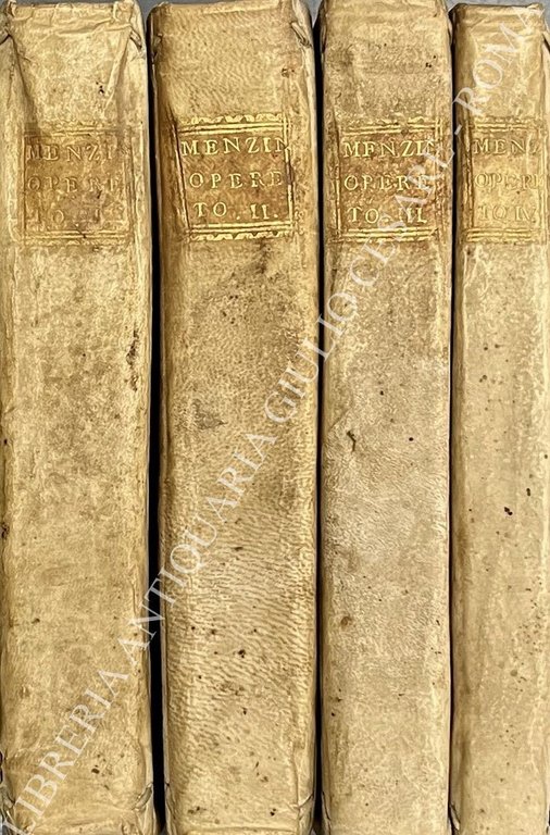 Opere di Benedetto Menzini fiorentino divise in quattro tomi. Voll. … | Immagine Gallery 3