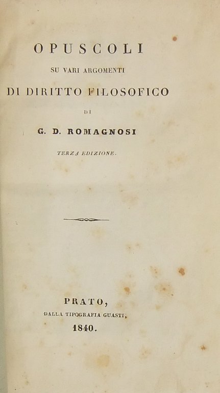 Opuscoli su vari argomenti di diritto filosofico | Immagine Gallery 2