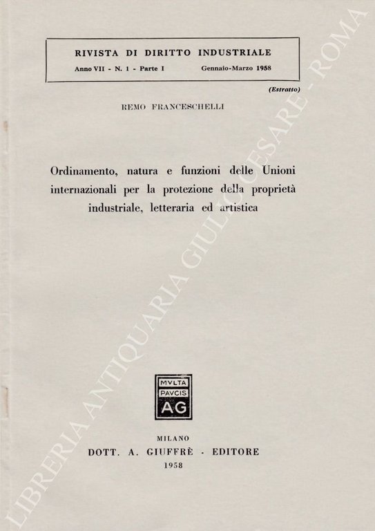 Ordinamento, natura e funzioni delle Unioni internazionali per la protezione … | Immagine Gallery 2