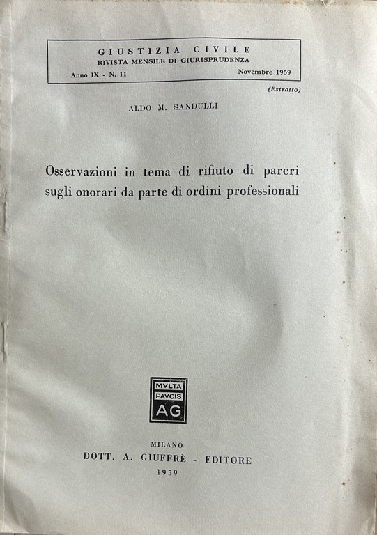 Osservazioni in tema di rifiuto di pareri sugli onorari da … | Immagine Gallery 2