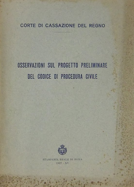 Osservazioni sul progetto preliminare del Codice di Procedura Civile | Immagine Gallery 2
