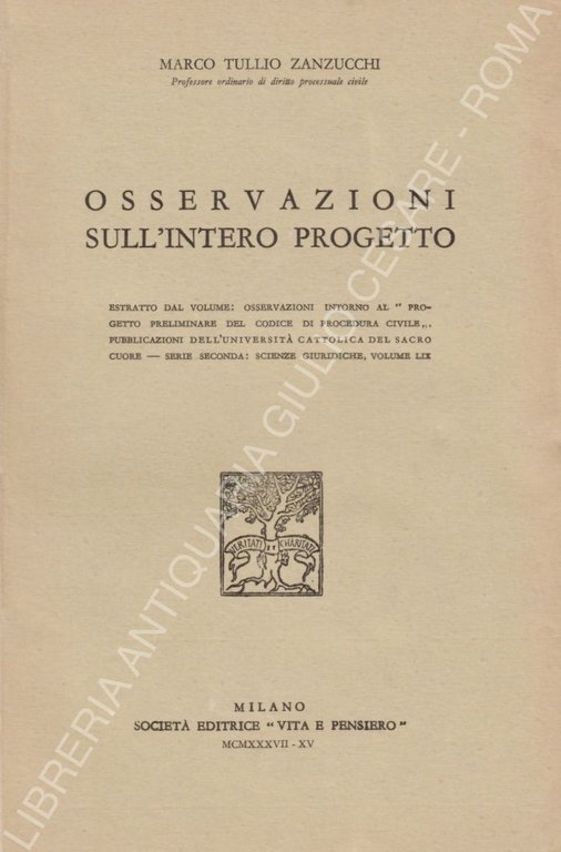 Osservazioni sull'intero progetto. Estratto dal volume: Osservazioni intorno al "Progetto … | Immagine Gallery 2