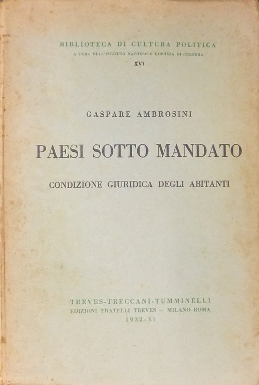 Paesi sotto mandato. Condizione giuridica degli abitanti | Immagine Gallery 2