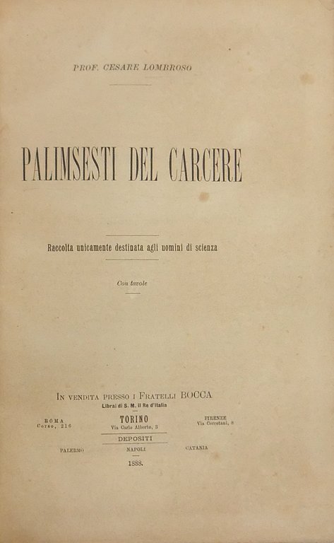 Palimsesti del carcere. Raccolta unicamente destinata agli uomini di scienza. … | Immagine Gallery 2