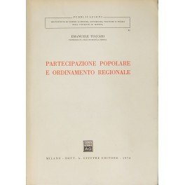 Partecipazione popolare e ordinamento regionale