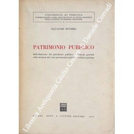 Patrimonio pubblico. Individuazione del patrimonio pubblico; Principi generali sulla struttura …
