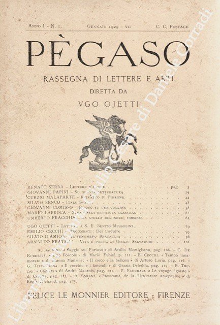 Pegaso. Rassegna di lettere e arti. Anno I, Vol - … | Immagine Gallery 2