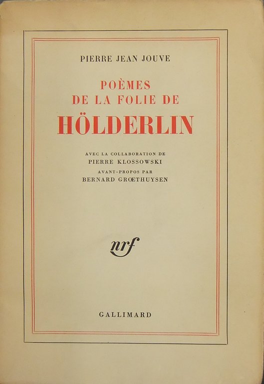Poemes de la folie de Holderlin. Avec la collaboration de … | Immagine Gallery 2