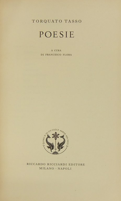 Poesie. A cura di Francesco Flora | Immagine Gallery 2