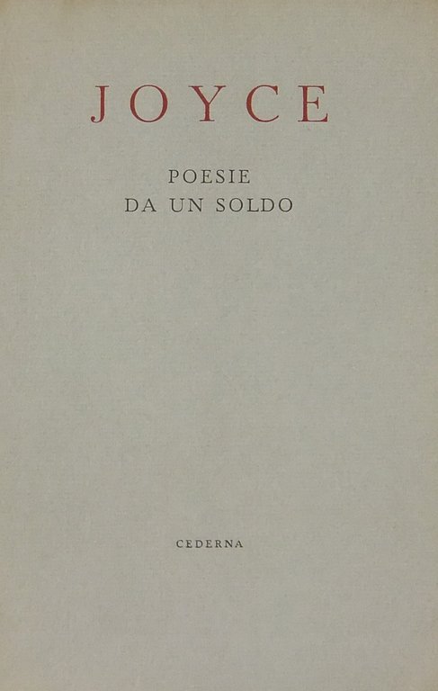Poesie da un soldo. Dall'Ulisse | Immagine Gallery 2