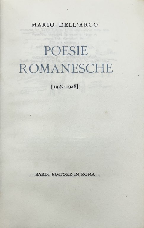 Poesie romanesche (1942-1948) | Immagine Gallery 2