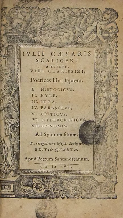 Poetices libri septem. I - Historicu; II - Hyle; III … | Immagine Gallery 2