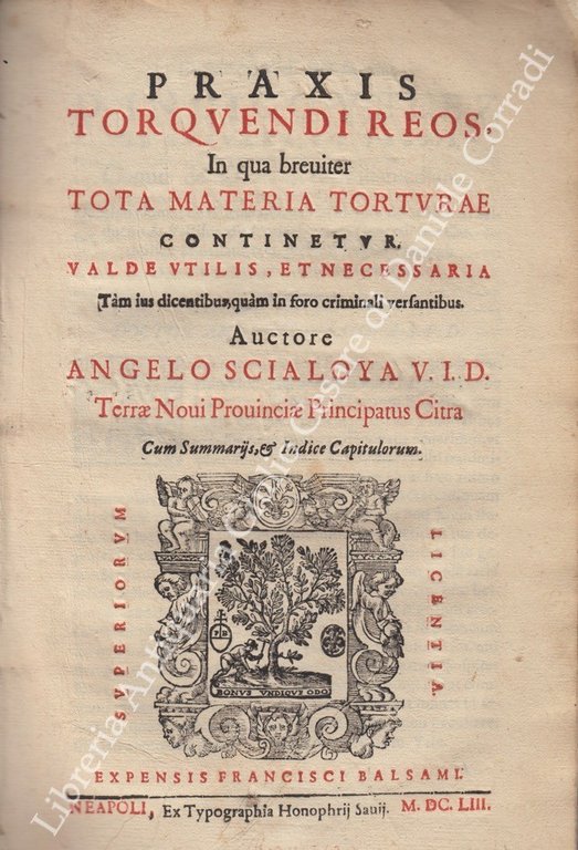 Praxis torquendi reos, in qua breuiter tota materia torturae continentur. … | Immagine Gallery 2