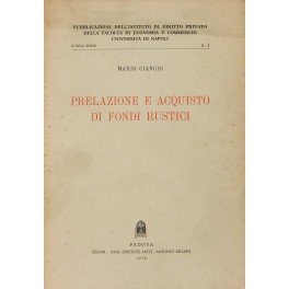 Prelazione e acquisto di fondi rustici