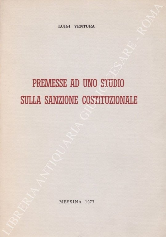 Premesse ad uno studio sulla sanzione costituzionale | Immagine Gallery 2