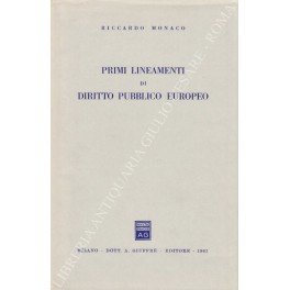 Primi lineamenti di diritto pubblico europeo | Immagine principale
