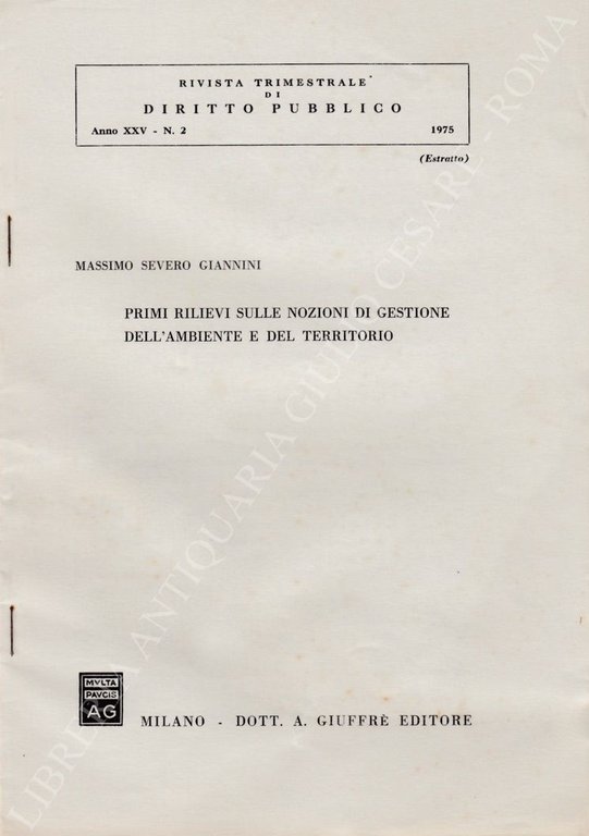 Primi rilievi sulle nozioni di gestione dell'ambiente e del territorio | Immagine Gallery 2
