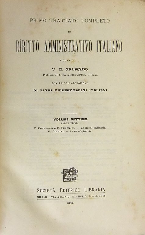 Primo trattato completo di diritto amministrativo italiano. Con la collaborazione … | Immagine Gallery 2