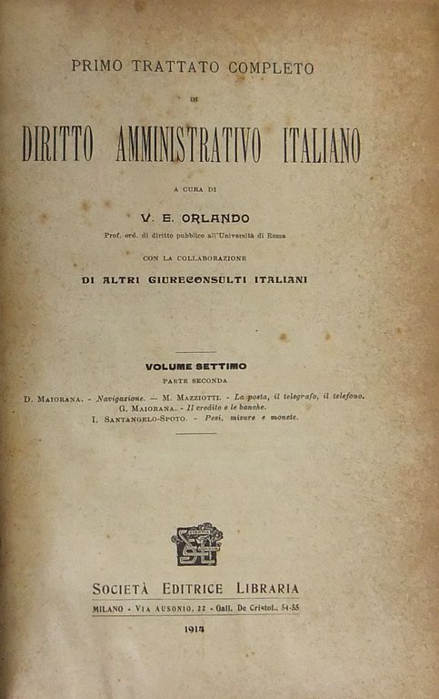 Primo trattato completo di diritto amministrativo italiano. Con la collaborazione … | Immagine Gallery 2