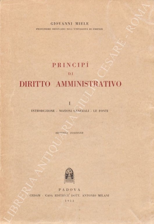 Principi di diritto amministrativo. Vol. I - (Unico pubblicato) Introduzione … | Immagine Gallery 2