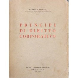 Principi di diritto corporativo. Contenuto e limiti del diritto corporativo. … | Immagine Gallery 1