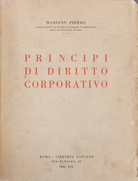 Principi di diritto corporativo. Contenuto e limiti del diritto corporativo. … | Immagine Gallery 2