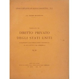Principi di diritto privato degli Stati Uniti in rapporto alle …