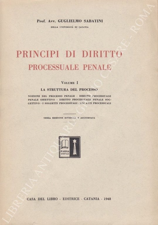 Principi di diritto processuale penale italiano. Vol. I - La … | Immagine Gallery 2