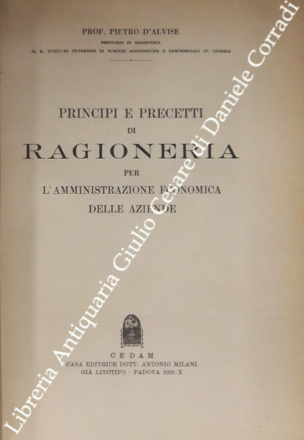 Principi e precetti di ragioneria per l'amministrazione economica delle aziende | Immagine Gallery 2