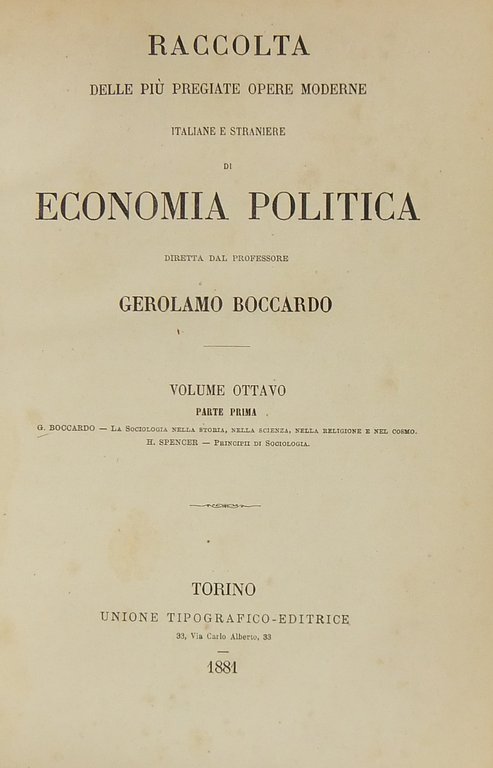Principii di Sociologia. Prima traduzione in italiano di Antonio Salandra … | Immagine Gallery 2