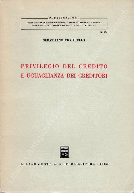 Privilegio del credito e uguaglianza dei creditori | Immagine Gallery 2