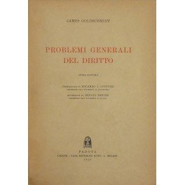 Problemi generali del diritto. Opera postuma. Prefazione di Eduardo J. … | Immagine principale