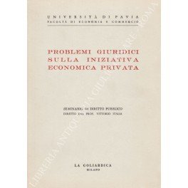 Problemi giuridici sulla iniziativa economica privata. Seminario di diritto pubblico … | Immagine principale