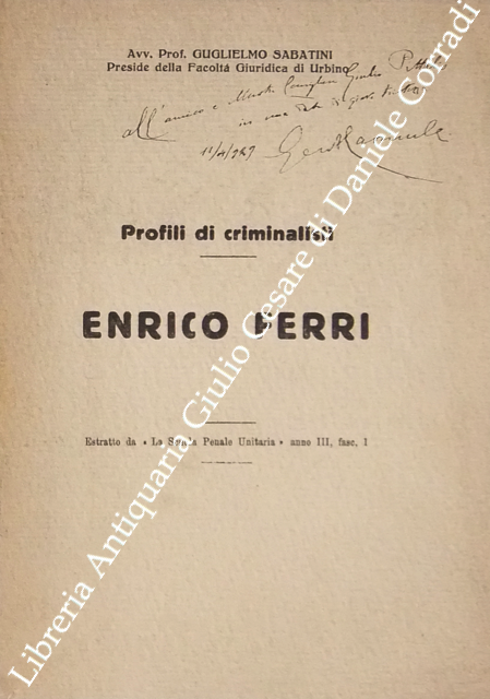 Profili di criminalisti. Enrico Ferri | Immagine Gallery 2