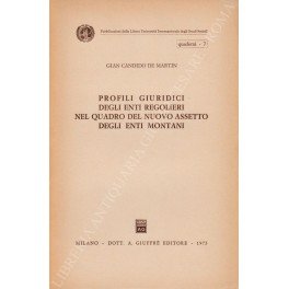 Profili giuridici degli enti regolieri nel quadro del nuovo assetto …
