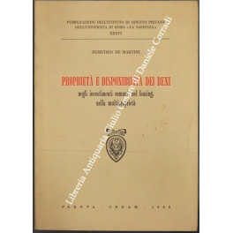Proprietà e disponibilità dei beni negli investimenti comuni, nel leasing, …