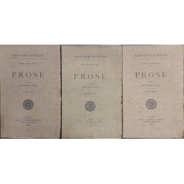 Prose. A cura di Vittorio Cian