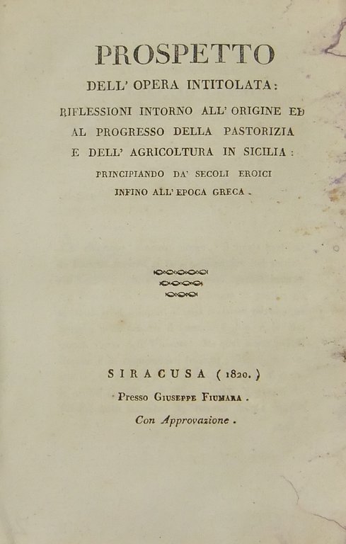 Prospetto dell'opera intitolata Riflessioni intorno all'origine ed al progresso della … | Immagine Gallery 2